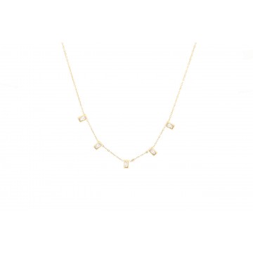 Collier acier doré, Zirconium