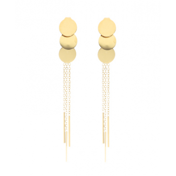 Boucles d’oreilles acier doré