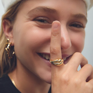 Bague Léo, Doré