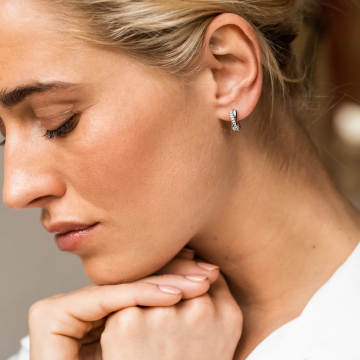 Boucles d'oreilles, Argent