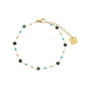 Bracelet acier doré,...
