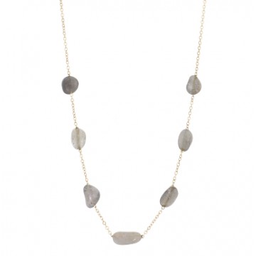 Collier acier doré,...