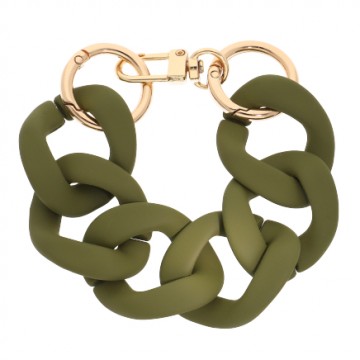 Bracelet Léontine, Kaki mat
