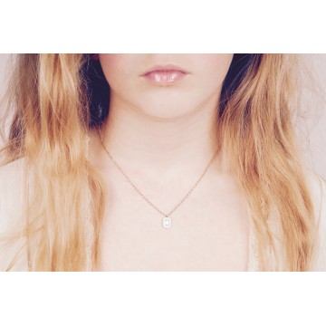 Collier acier doré, Zirconium