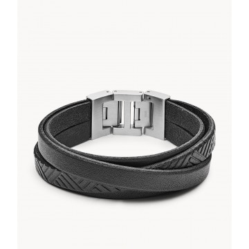 Bracelet multi-rangs en cuir