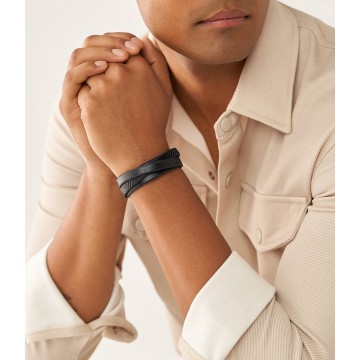 Bracelet multi-rangs en cuir