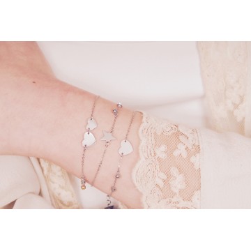 Bracelet acier doré