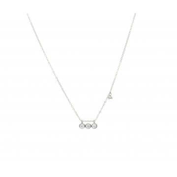 Collier acier uni, Zirconium