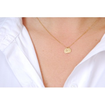 Collier acier doré, Zirconium