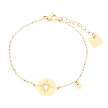 Bracelet acier doré