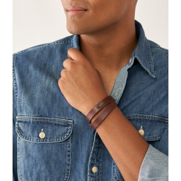 Bracelet multi-rangs en cuir