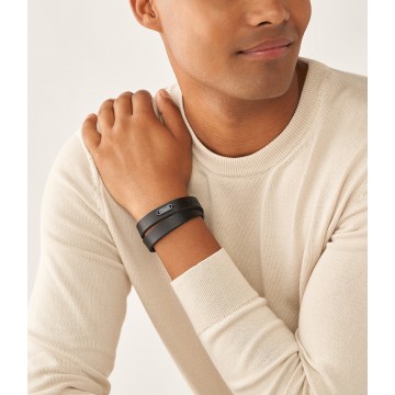 Bracelet multi-rangs en cuir