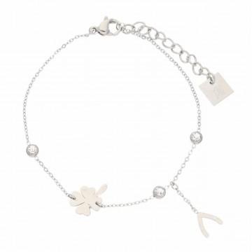 Bracelet acier uni, Zirconium