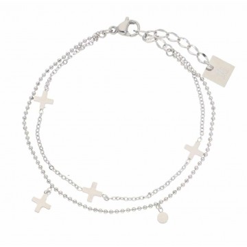Bracelet acier uni, Zirconium