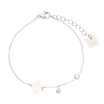 Bracelet acier uni, Zirconium