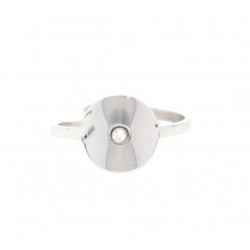 Bague acier uni, Zirconium