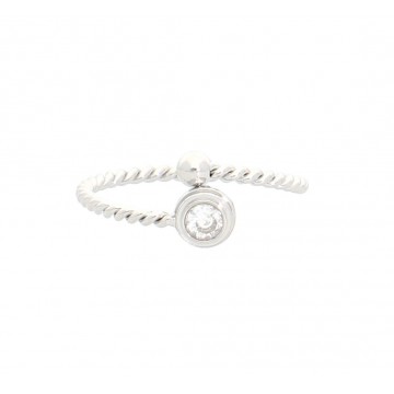 Bague acier uni, Zirconium
