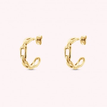 Boucles d'oreilles Chain, Doré