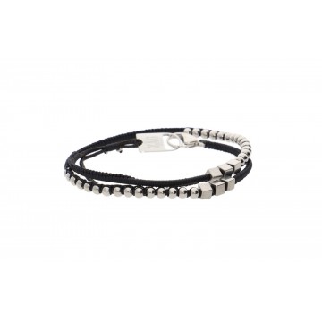 Bracelet double-tour cordon acier