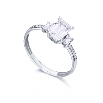 Bague, diamants et or 18 cts