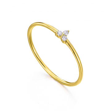 Bague, diamants et or 18 cts