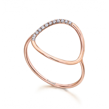 Bague, diamants et or 18 cts