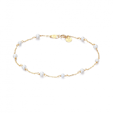 Bracelet, perles et or 18 cts