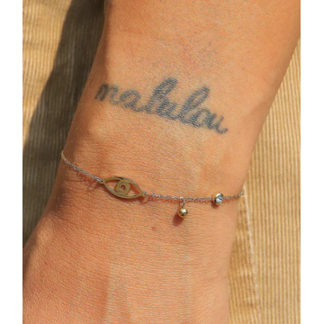 Bracelet acier doré