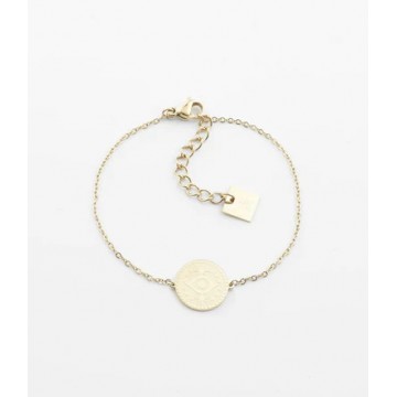 Bracelet Osiris, acier doré
