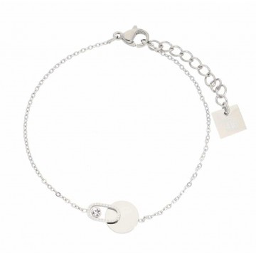 Bracelet acier uni, Zirconium