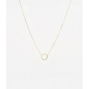 Collier Cloud, acier doré,...