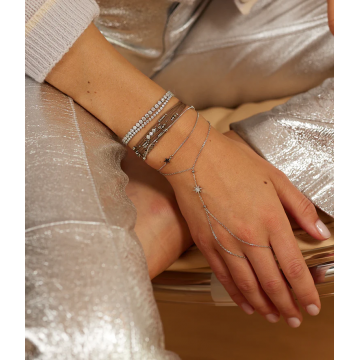 Bracelet Goya, acier doré,...