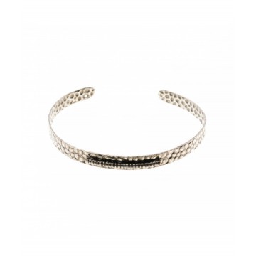 Bracelet Jonc Martelé Barre