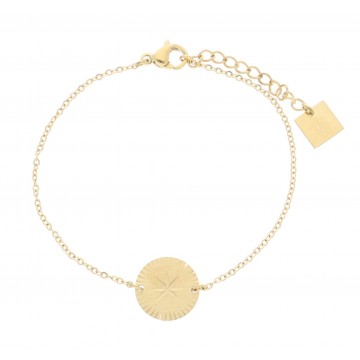 Bracelet acier doré