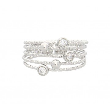 Bague acier uni, Zirconium