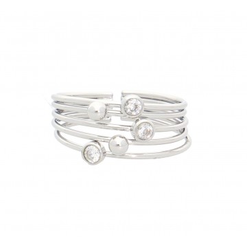 Bague acier uni, Zirconium