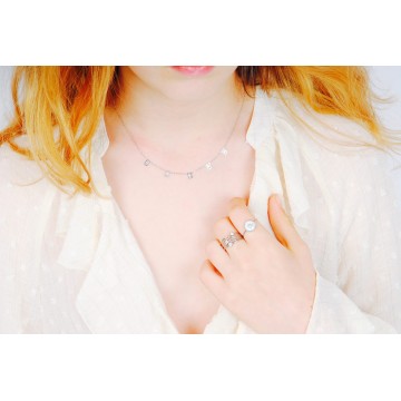 Bague acier uni, Zirconium
