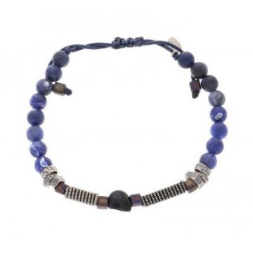 Bracelet Skull, pierres...