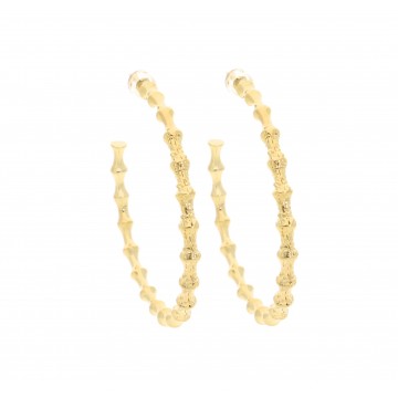 Boucles d'oreilles acier doré