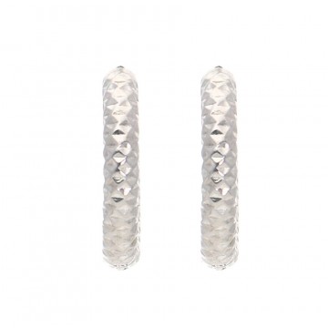 Boucles d'oreilles acier uni