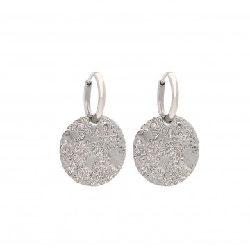 Boucles d'oreilles acier uni