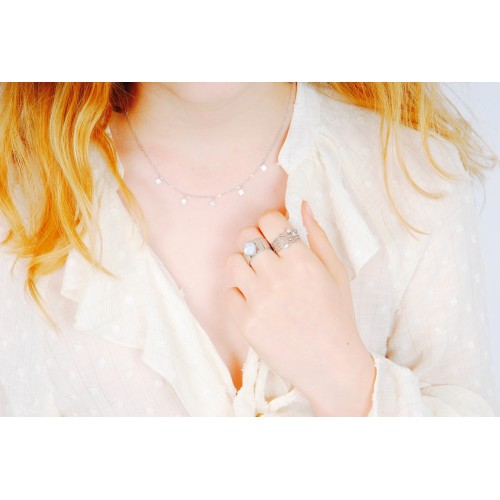 Bague acier uni, Zirconium